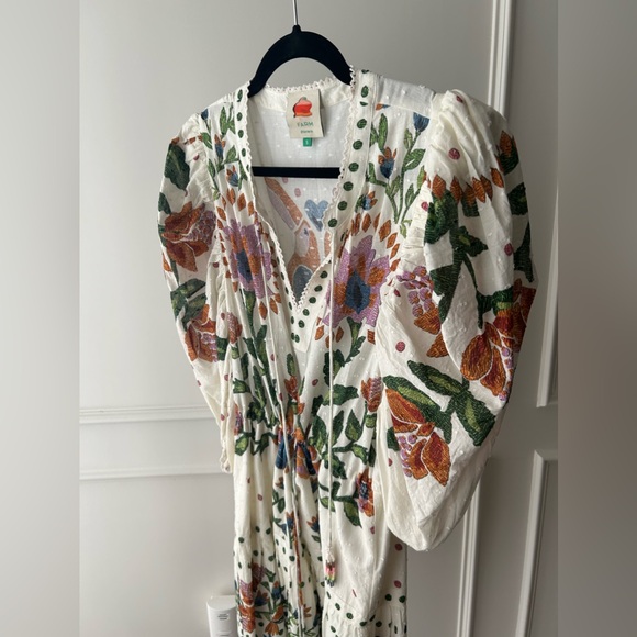 Farm Rio Summer Garden Mini Dress (S) - Picture 3 of 4